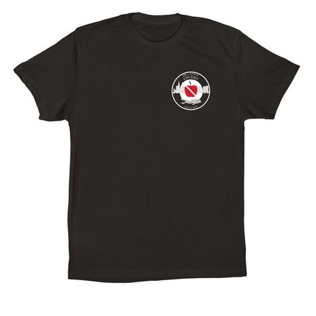 Big Apple Divers Apparel, a Black Premium Cotton Tee