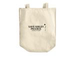 Dragonfly tote, a Natural Over-the-Shoulder Shopping Tote Bag (back-view)