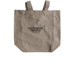 Dragonfly tote, a Pumice Recycled Cotton Tote Bag (back-view)