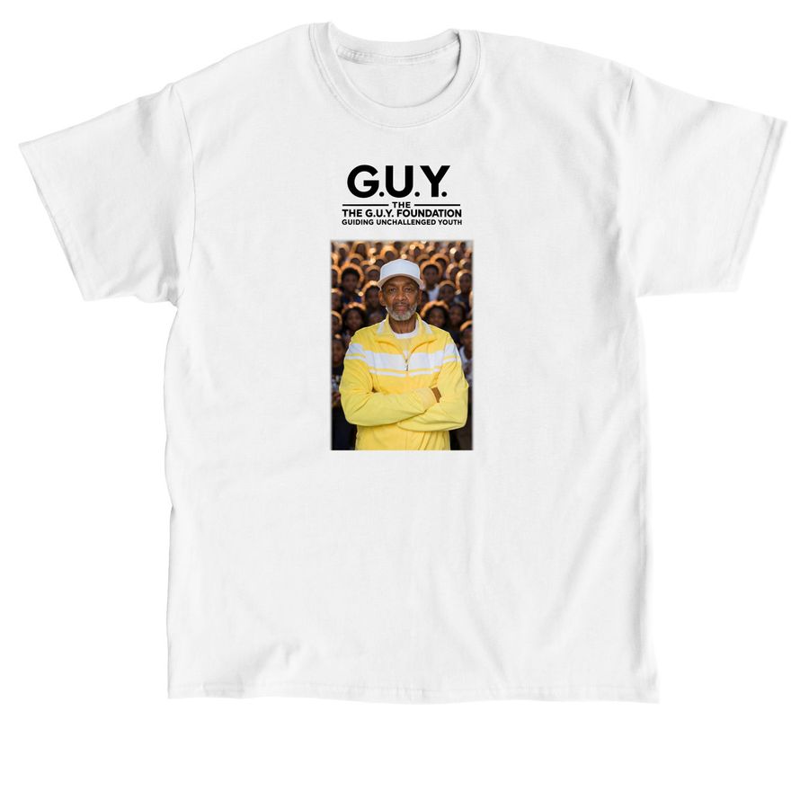 The G.U.Y. Foundation: Mission Tee & Hoodie, a White Classic Unisex Tee