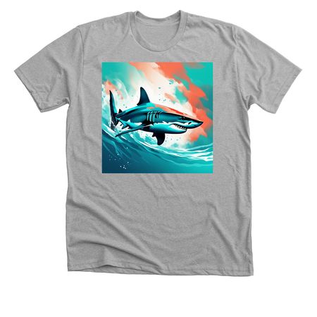 Hang Fin, a Athletic Heather Premium Unisex Tee