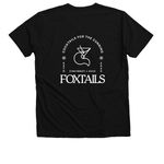 NEW! Full Logo On Back, a Solid Black Blend Premium V-Neck Tee (back-view)