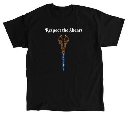 Respect the Shears, a Black Classic Unisex Tee