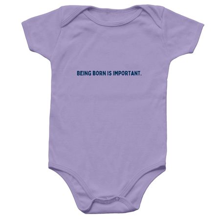 Baby, a Lavender Infant Onesie
