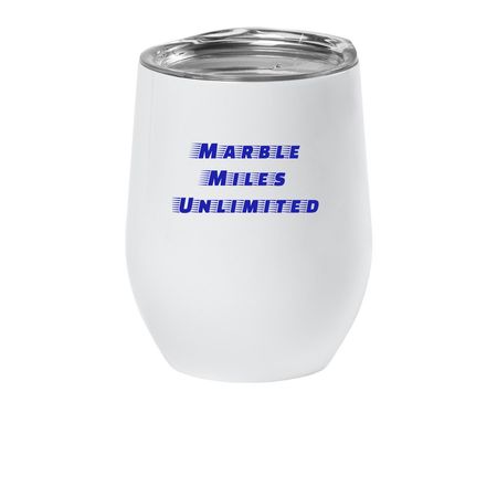 Marble Miles Unlimited - WT, a White Insulated Wine Cup