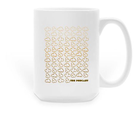 Popcorn Big Mug, a White Large Coffee Mug