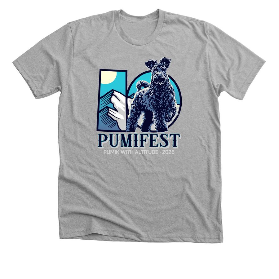 Large Logo, a Athletic Heather Premium Unisex Tee