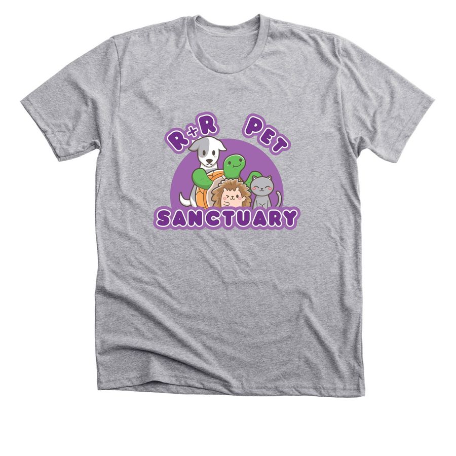 R&R Pet Sanctuary Shirts, a Athletic Heather Premium Unisex Tee