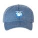 Camp On The High Seas Hat, a Royal Blue Printed Pigment Dye Baseball Cap