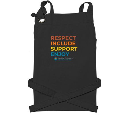 ABC Apron, a Black Cotton Canvas Pocket Apron