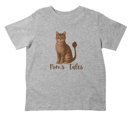 Pom's Tales- Youth, a Heather Toddler Tee