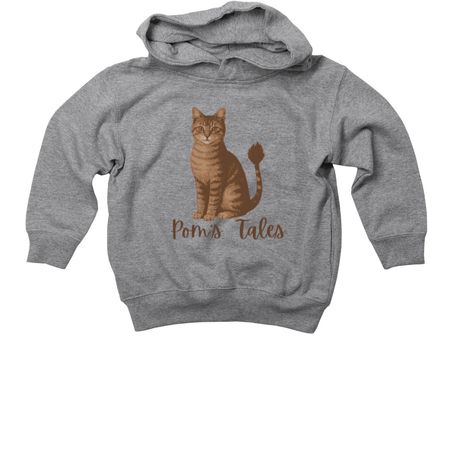 Pom's Tales- Youth, a Granite Heather Toddler Pullover Hoodie