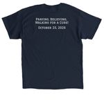 Team Charlie - T1D Walk, a Navy Classic Unisex Tee (back-view)