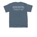 Team Charlie - T1D Walk, a Indigo Youth Unisex Tee (back-view)