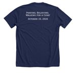 Team Charlie - T1D Walk, a Solid Navy Blend Premium Unisex Tee (back-view)