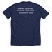 Team Charlie - T1D Walk, a Solid Navy Blend Premium Unisex Tee (back-view)