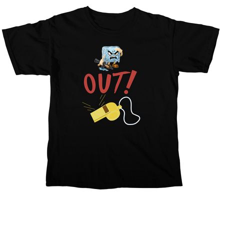ICE OUT, a Black Comfort Colors Unisex Tee