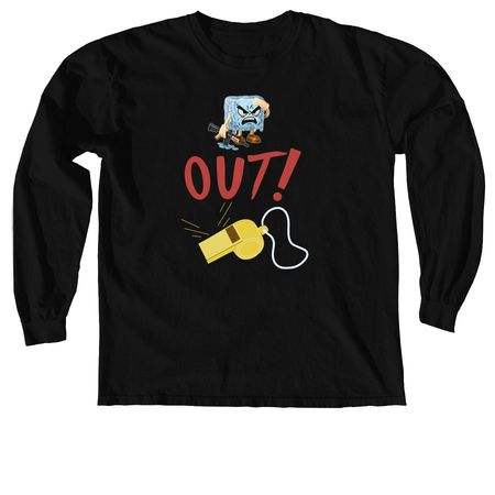 ICE OUT, a Black Comfort Colors Long Sleeve Tee