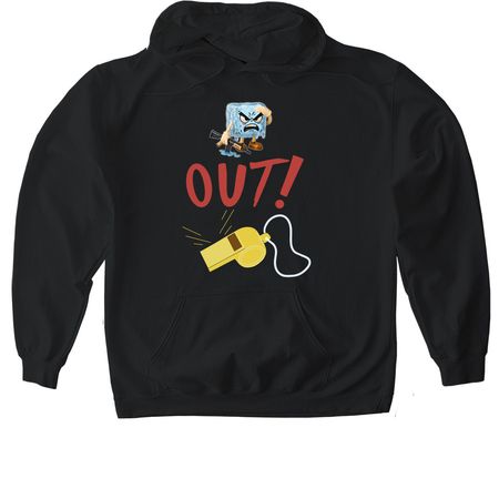 ICE OUT, a Black Gildan Softstyle Pullover Hoodie