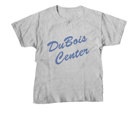 DBC T Shirts - Vintage Script (blue text), a Sport Grey Youth Unisex Tee