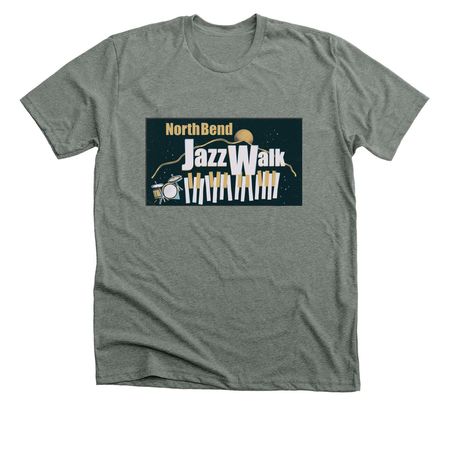 North Bend Jazz Walk 2026, a Deep Heather Premium Unisex Tee