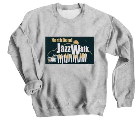 North Bend Jazz Walk 2026, a Sport Grey Crewneck Sweatshirt