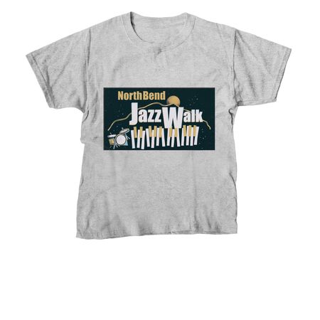 North Bend Jazz Walk 2026, a Sport Grey Youth Unisex Tee