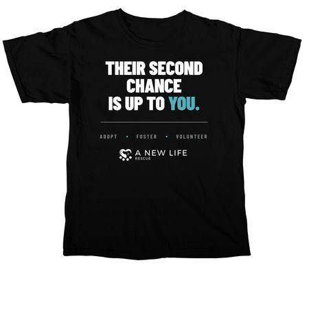 Their second chance is up to you, a Black Comfort Colors Unisex Tee