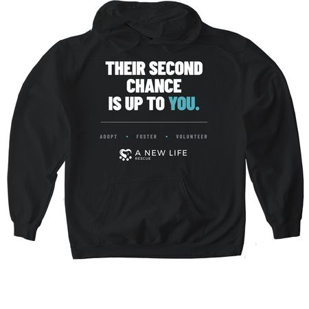 Their second chance is up to you, a Black Gildan Softstyle Pullover Hoodie
