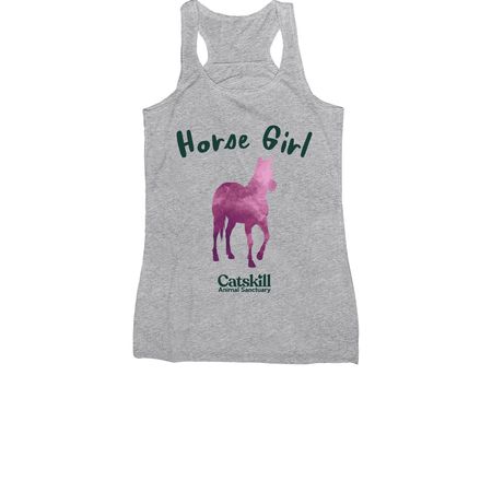 *Horse Girl* Tee | Tank | Sweatshirt, a Athletic Heather Women's Racerback