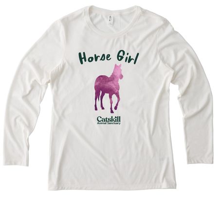 *Horse Girl* Tee | Tank | Sweatshirt, a Fairly White Allmade Eco Triblend Women?s Long Sleeve Tee