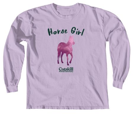 *Horse Girl* Tee | Tank | Sweatshirt, a Orchid Comfort Colors Long Sleeve Tee