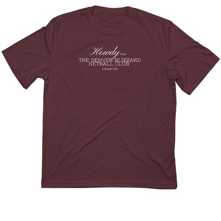 Howdy design - sports collection&nbsp;, a Maroon Classic Performance Tee