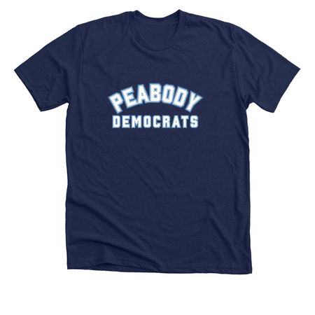 Peabody Dems T-Shirts, a Solid Navy Blend Premium Unisex Tee