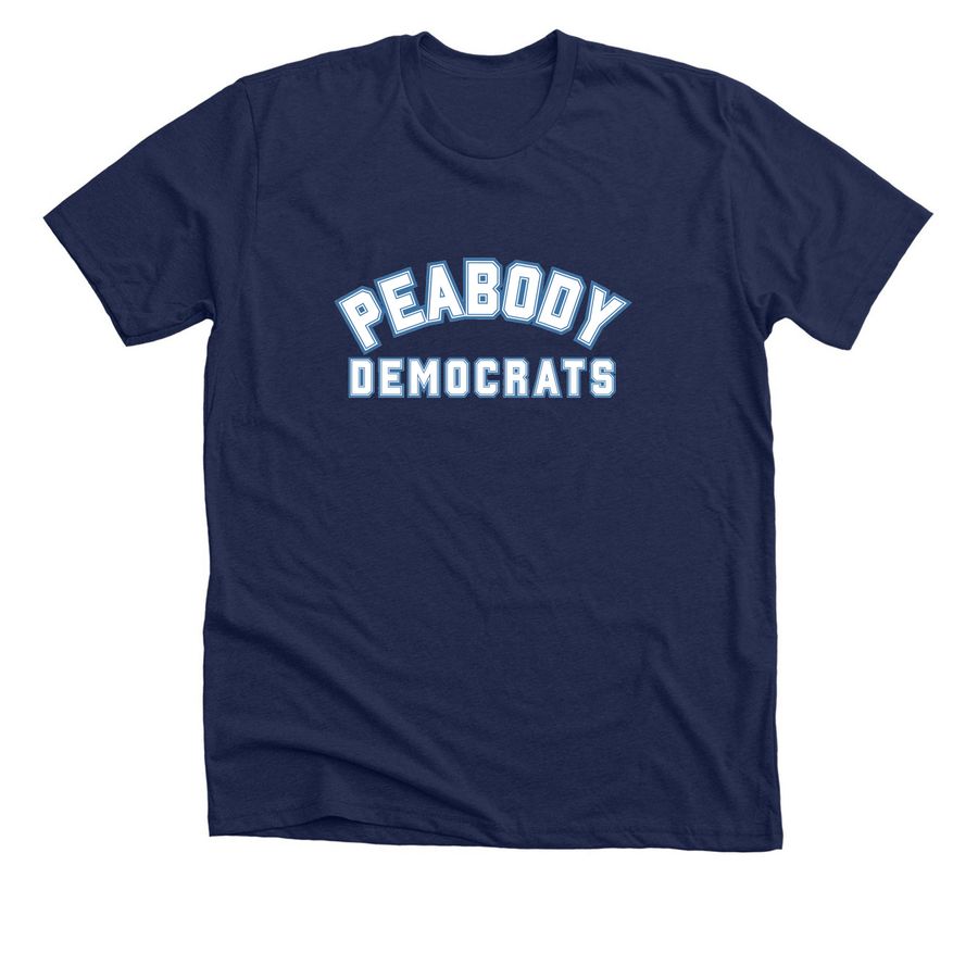 Peabody Dems T-Shirts, a Solid Navy Blend Premium Unisex Tee