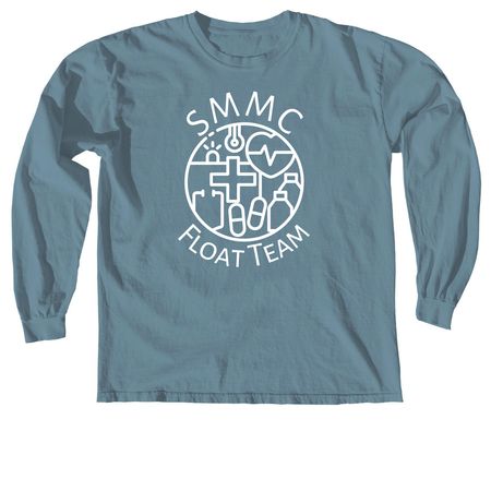 SMMC Float Team Simple, a Ice Blue Comfort Colors Long Sleeve Tee