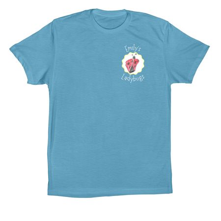 Emily's Shirt, a Ocean Blue Premium Cotton Tee