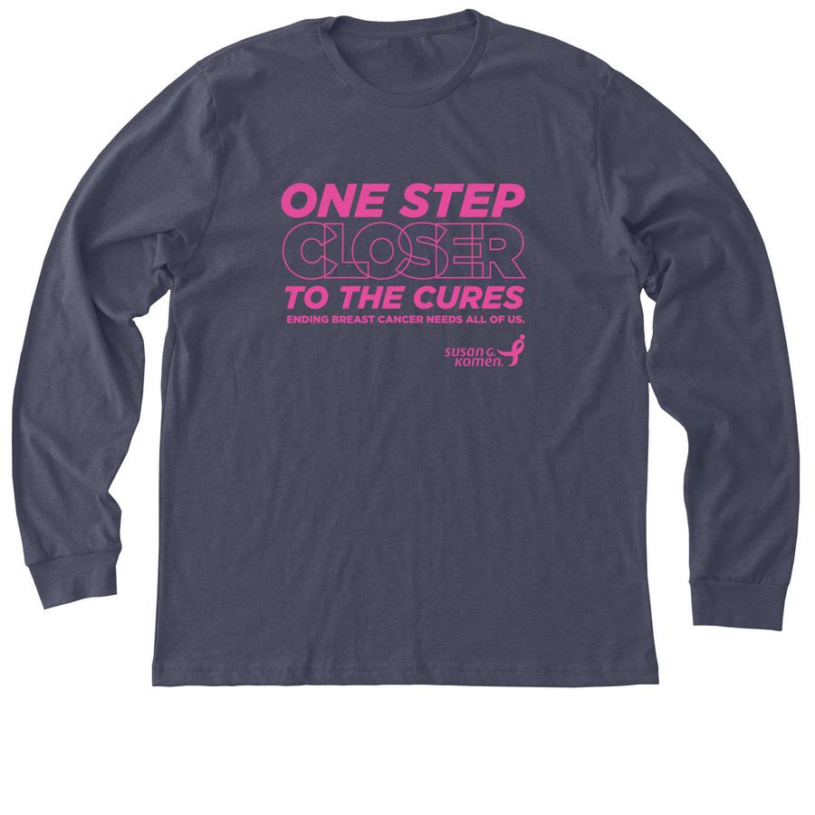 TEAM GENENTECH, a Heather Midnight Navy Premium Long Sleeve Tee