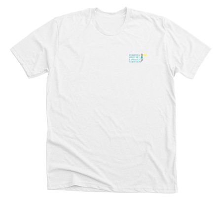 I'm a Beacon Bravo, a Solid White Blend Premium Unisex Tee (back-view)
