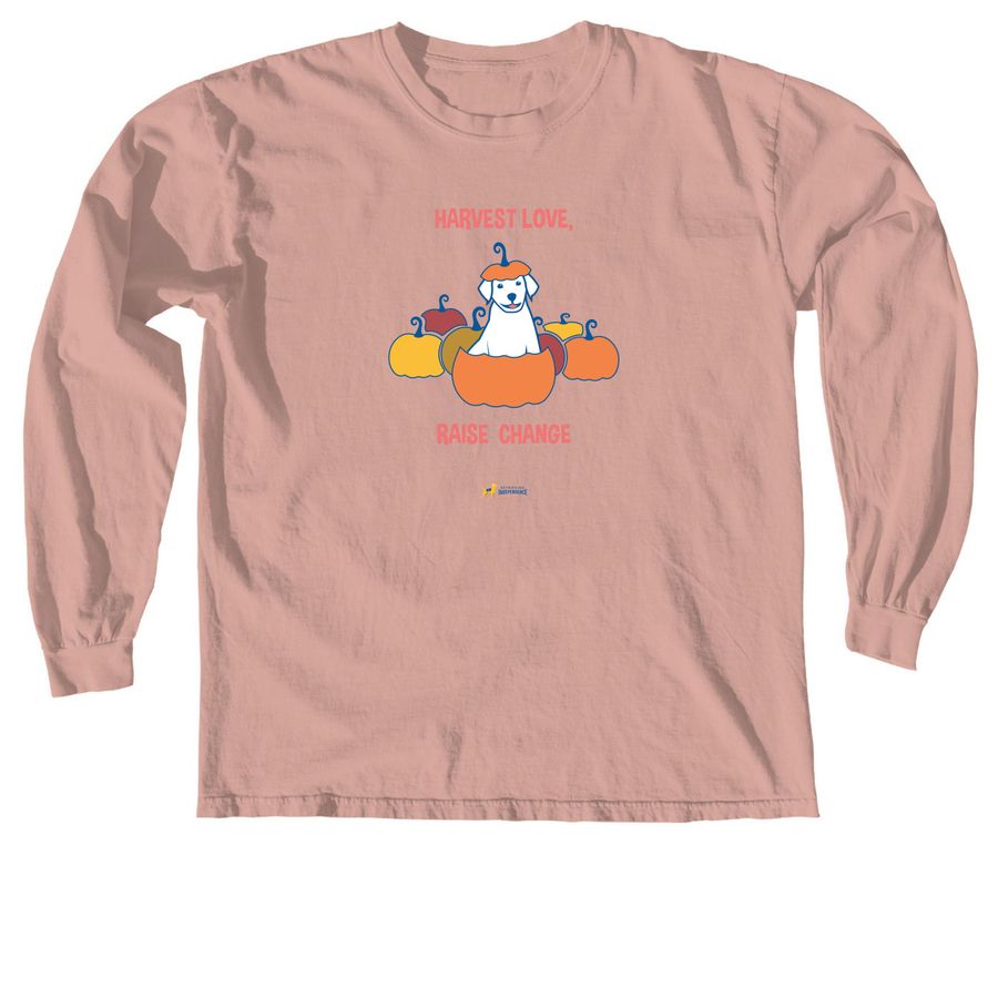 Pumpkin Pawfect, a Peachy Comfort Colors Long Sleeve Tee