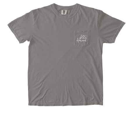 Katie Howard Pocket T-Shirt, a Grey Comfort Colors Pocket Tee