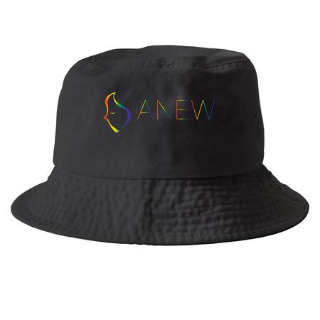 PRIDE hats, a Black Printed Bucket Hat