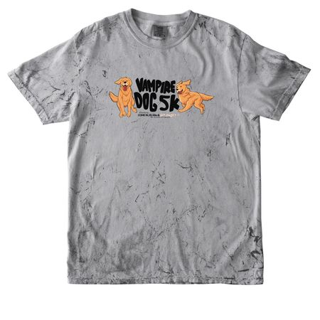 Vampire Dog 5K (Wings!), a Smoke Comfort Colors Colorblast Tee