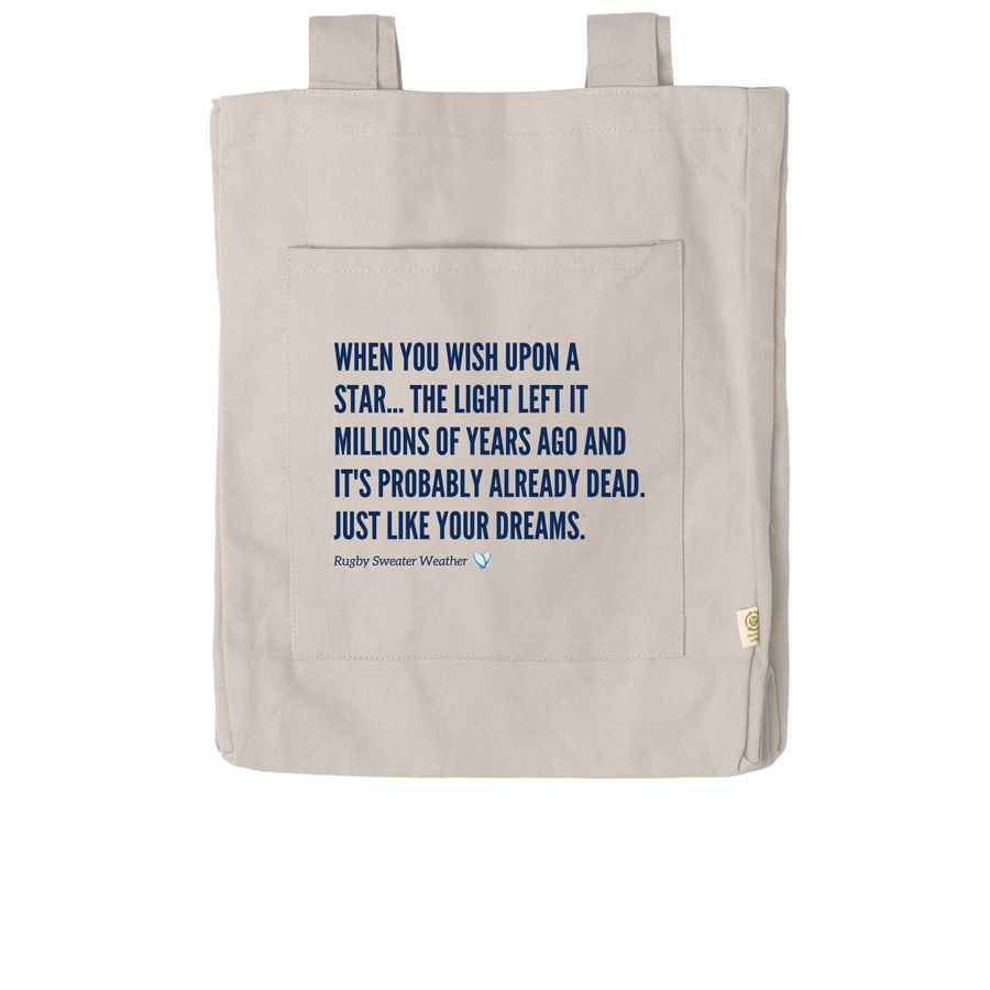 "Wish Upon a Dead Star" Tote Bag, a Pumice Reclaimist Everywhere Tote Bag