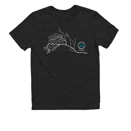 Support the Poudre River Watershed!, a Space Black Allmade Youth Eco Triblend Tee