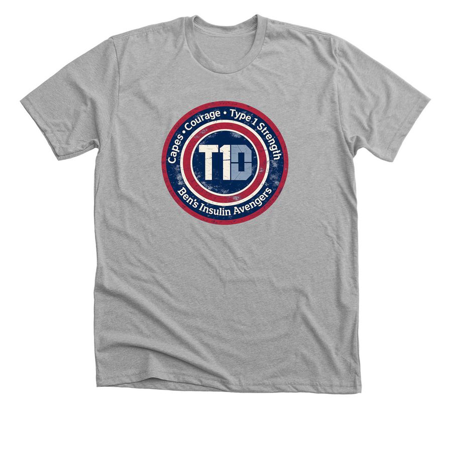 Let?s support Ben!, a Athletic Heather Premium Unisex Tee