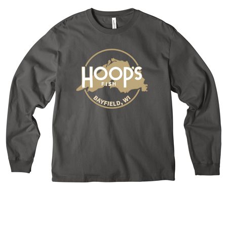 Heavyweight Long Sleeve Tee, a Asphalt Unisex Heavyweight Long Sleeve Tee
