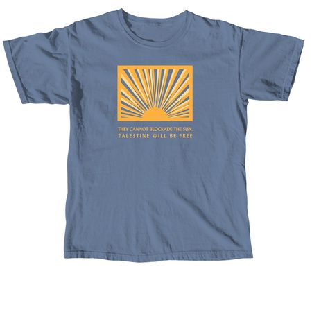 Remain Rooted: Direct Aid to Gaza Fundraiser, a Blue Jean Comfort Colors Unisex Tee
