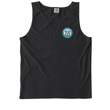 SUNDAYS ARE FOR THE DOGS TANK TOP, a Black Comfort Colors Tank Top