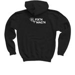 Fix'N Wag'N: Black Cats Are Magical, a Black Youth Pullover Hoodie (back-view)